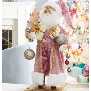 New Lynn Haney Christmas Santa By One Hundred 80 Degrees 22" Pink MSRP $…